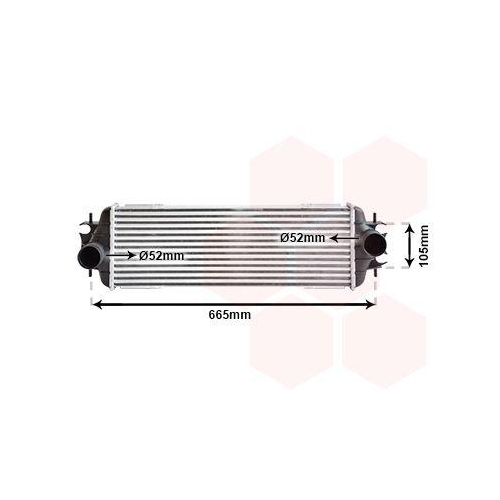 VAN WEZEL Ladeluftk&uuml;hler 43004328