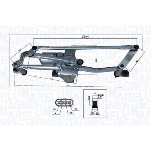 MAGNETI MARELLI Scheibenreinigungsanlage 064351762010
