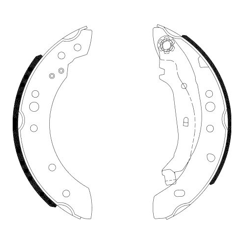 HELLA Bremsbackensatz 8DB 355 000-371