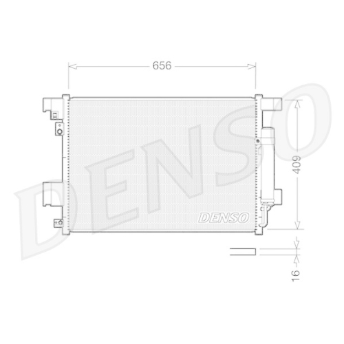 DENSO Kondensator, Klimaanlage DCN21001