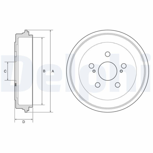 DELPHI Bremstrommel BF615