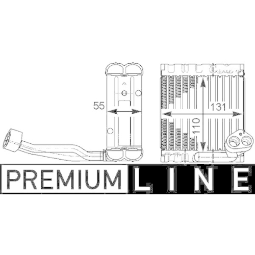 MAHLE Verdampfer, Klimaanlage BEHR *** PREMIUM LINE *** AE 115 000P