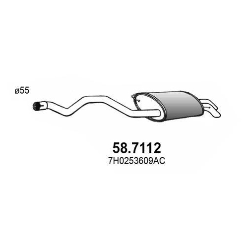 ASSO Endschalldämpfer 58.7112