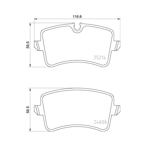 DON Bremsbelagsatz, Scheibenbremse PCP1304