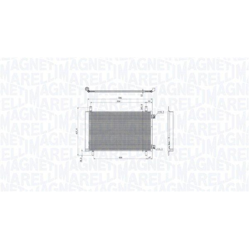MAGNETI MARELLI Kondensator, Klimaanlage 350203105500