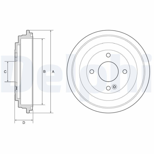 DELPHI Bremstrommel BF618
