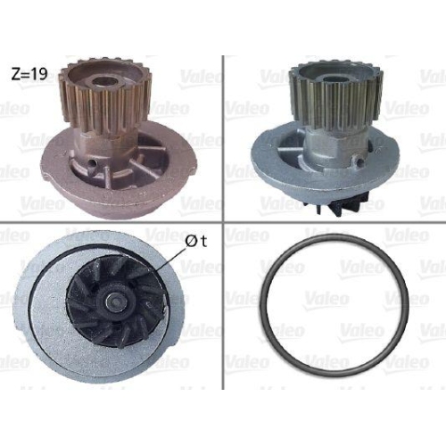 VALEO Wasserpumpe, Motork&uuml;hlung 506649