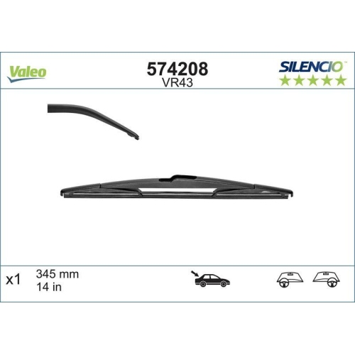 VALEO Wischblatt SILENCIO REAR 574208