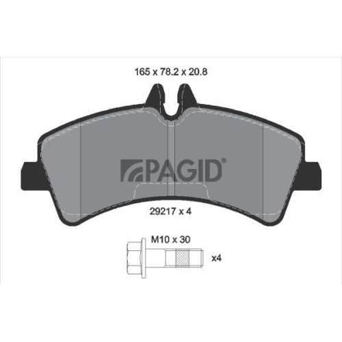 PAGID Bremsbelagsatz, Scheibenbremse C6027N