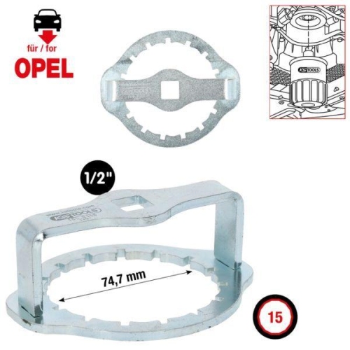 KS TOOLS &Ouml;lfilterschl&uuml;ssel 150.9115