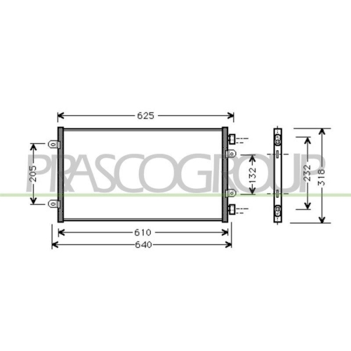 PRASCO Kondensator, Klimaanlage PrascoSelection FT133C003