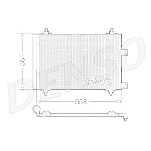 DENSO Kondensator, Klimaanlage DCN21016