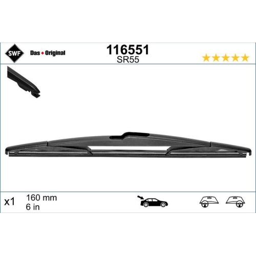 SWF Wischblatt DAS ORIGINAL REAR 116551