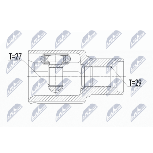 NTY Gelenksatz, Antriebswelle NPW-FR-089