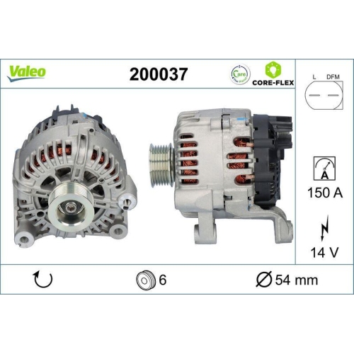 VALEO Generator VALEO CORE-FLEX 200037