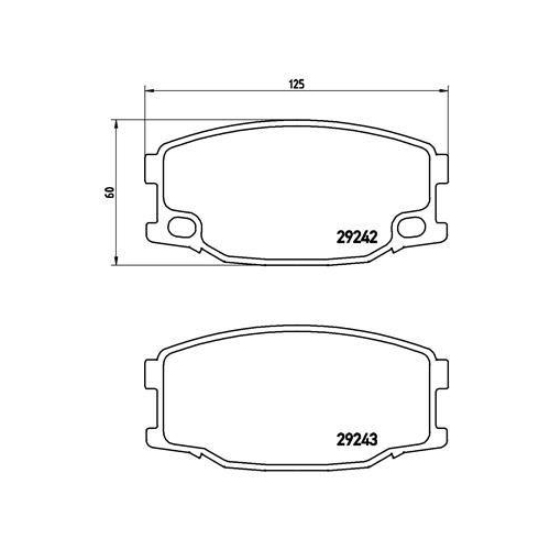 BREMBO Bremsbelagsatz, Scheibenbremse PRIME LINE P 54 035