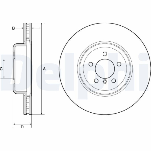 DELPHI Bremsscheibe BG9158C