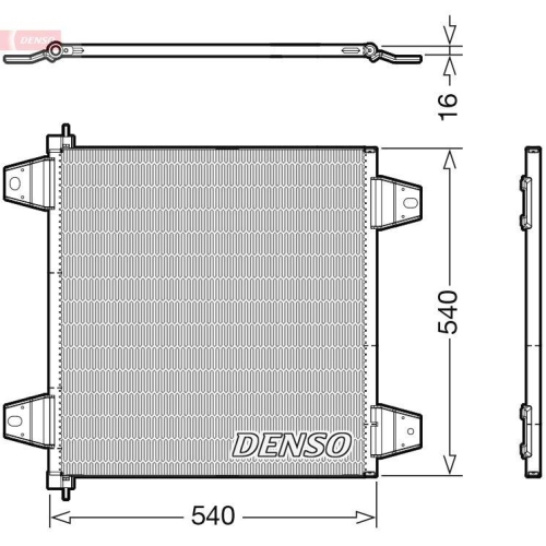 DENSO Kondensator, Klimaanlage DCN99065