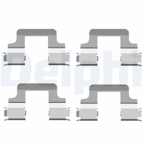 DELPHI Zubehörsatz, Scheibenbremsbelag LX0437