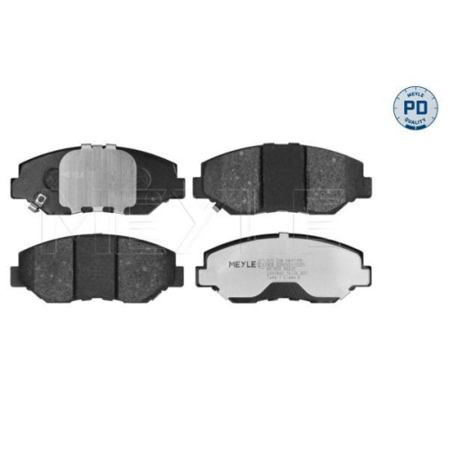 MEYLE Bremsbelagsatz, Scheibenbremse MEYLE-PD: Advanced performance and design. 025 238 6817/PD