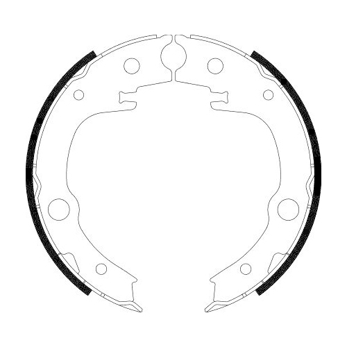 HELLA Bremsbackensatz, Feststellbremse 8DA 355 050-651