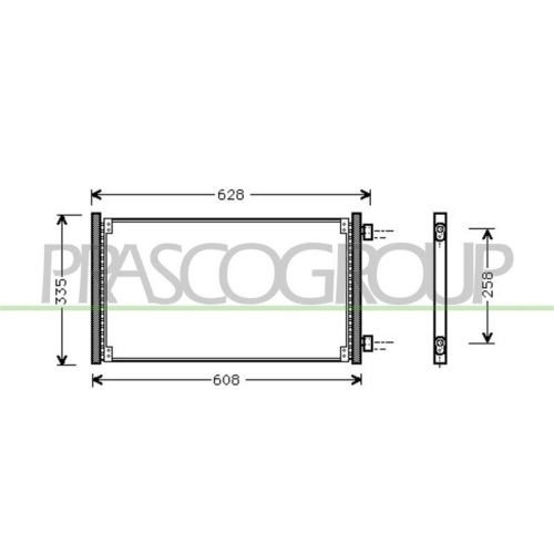 PRASCO Kondensator, Klimaanlage PrascoSelection FT133C005