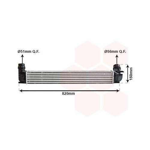 VAN WEZEL Ladeluftk&uuml;hler 43004412