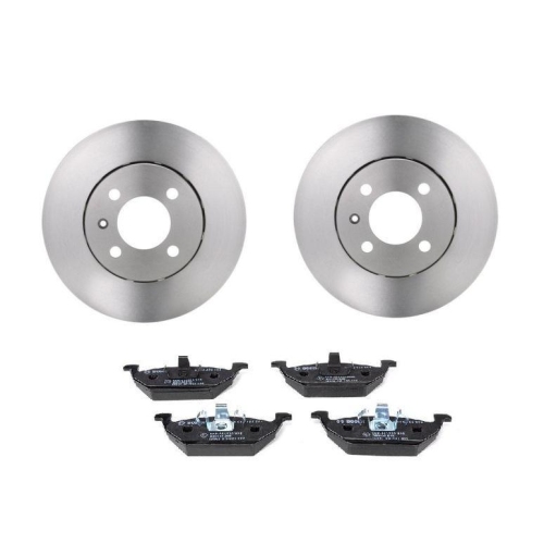 BOSCH Bremsenset Bremsensatz vorne Bremsscheiben + Bremsbel&auml;ge f&uuml;r VW Skoda Seat