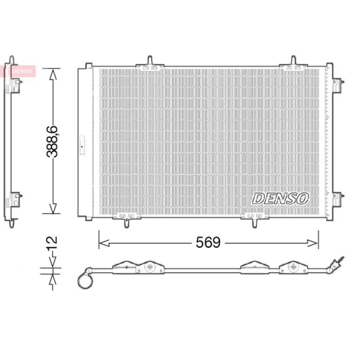DENSO Kondensator, Klimaanlage DCN21030