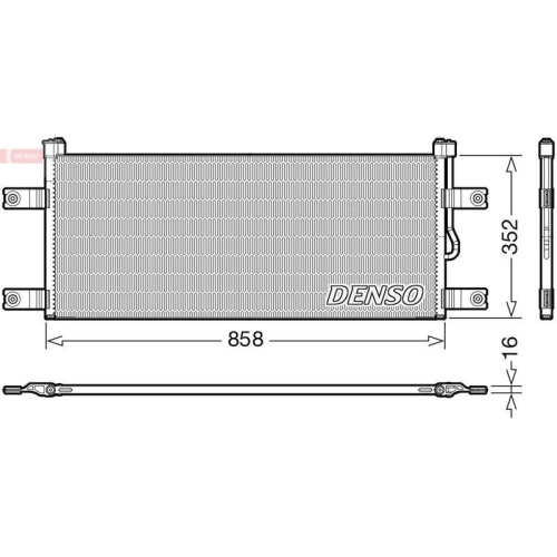 DENSO Kondensator, Klimaanlage DCN99069