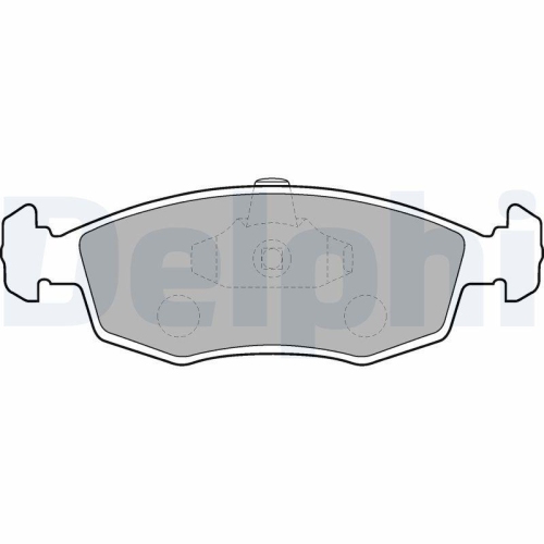 DELPHI Bremsbelagsatz, Scheibenbremse LP1549