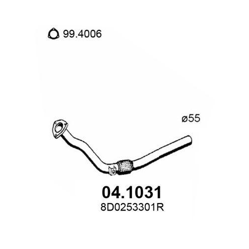 ASSO Abgasrohr 04.1031