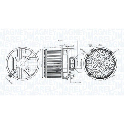 MAGNETI MARELLI Innenraumgebl&auml;se 069412272010