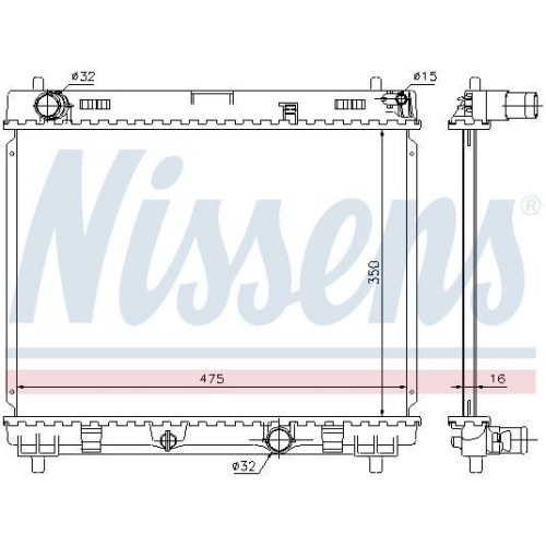 NISSENS K&uuml;hler, Motork&uuml;hlung 64697