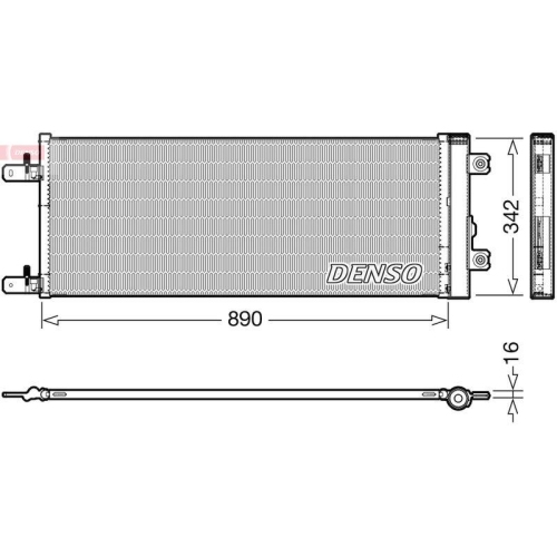 DENSO Kondensator, Klimaanlage DCN99071