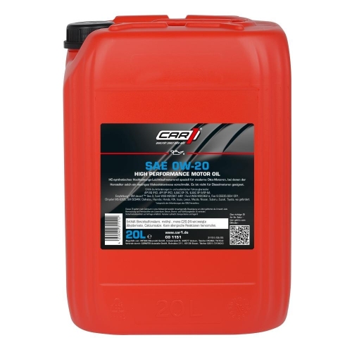 Motor&ouml;l Motoren&ouml;l CAR1 SAE 0W-20 - 20 Liter Kanister CO 1151