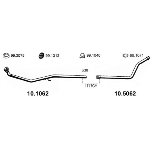 ASSO Abgasrohr 10.1062