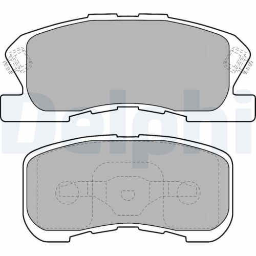 DELPHI Bremsbelagsatz, Scheibenbremse LP1551
