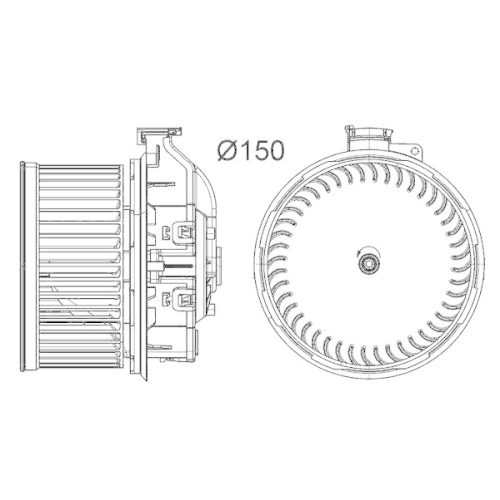 MAHLE Innenraumgebläse BEHR *** PREMIUM LINE *** AB 259 000P