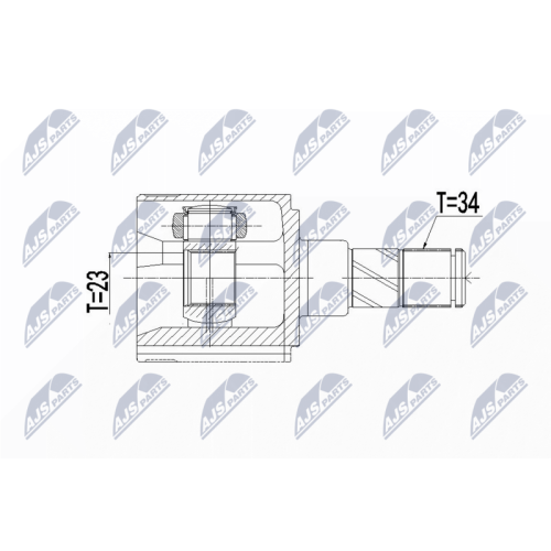 NTY Gelenksatz, Antriebswelle NPW-BM-124