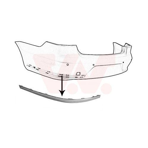 VAN WEZEL Zier-/Schutzleiste, Sto&szlig;f&auml;nger ** Equipart ** 5740557