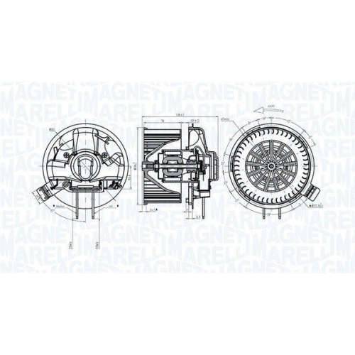 MAGNETI MARELLI Innenraumgebl&auml;se 069412305010