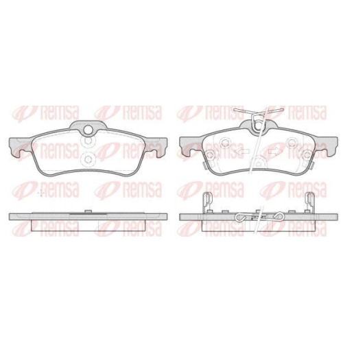 REMSA Bremsbelagsatz, Scheibenbremse 0862.12
