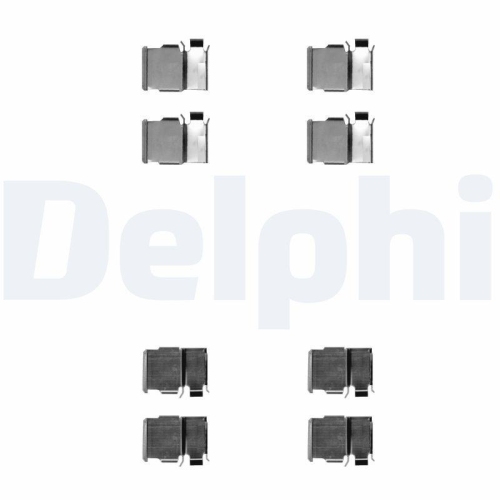 DELPHI Zubehörsatz, Scheibenbremsbelag LX0540