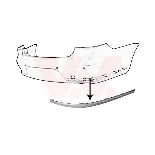 VAN WEZEL Zier-/Schutzleiste, Sto&szlig;f&auml;nger ** Equipart ** 5740558