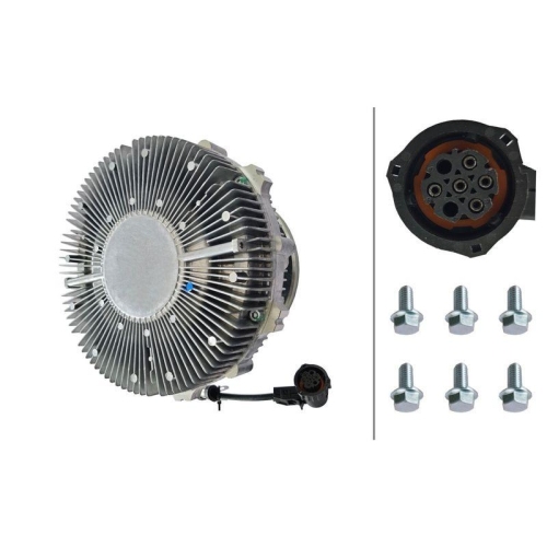 HELLA Kupplung, K&uuml;hlerl&uuml;fter 8MV 366 440-411