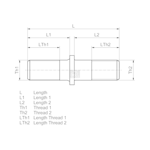 DT Spare Parts Radbolzen 10.30002