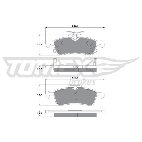 TOMEX Brakes Bremsbelagsatz, Scheibenbremse TX 15-79