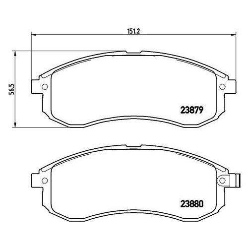 BREMBO Bremsbelagsatz, Scheibenbremse PRIME LINE P 54 033