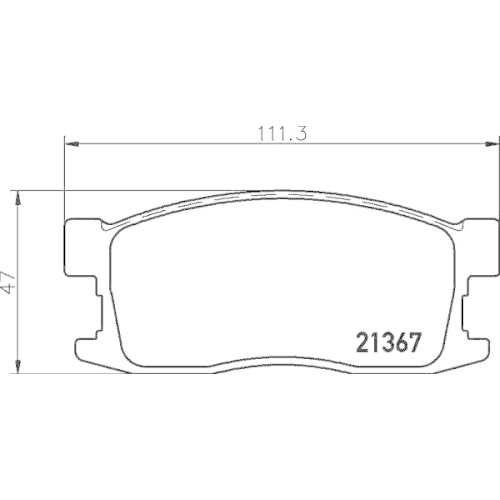 TEXTAR Bremsbelagsatz, Scheibenbremse 2136701